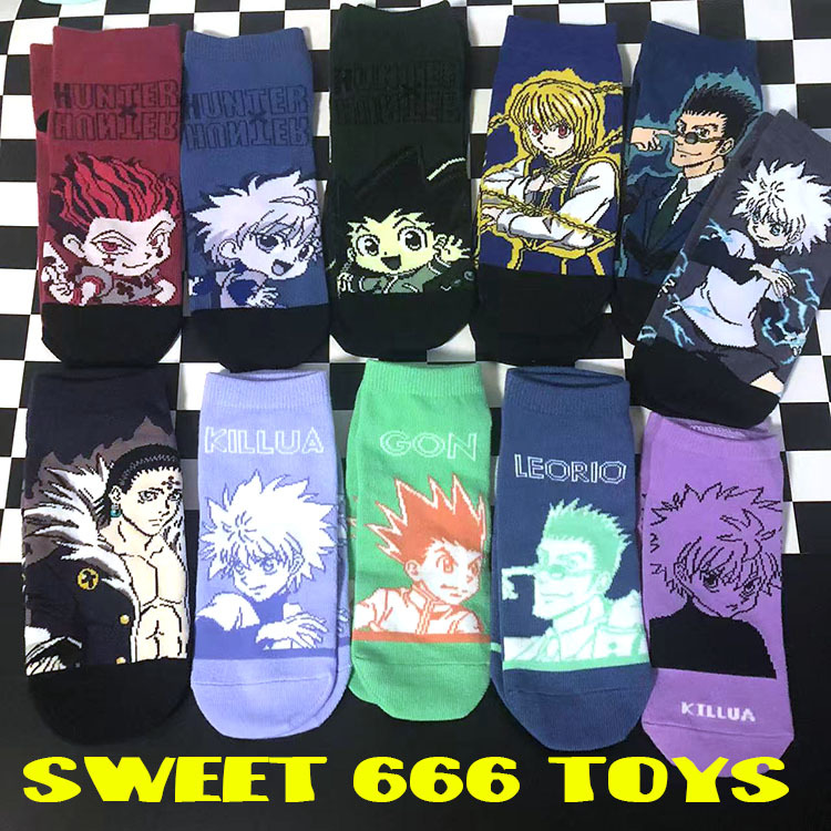 Japanese Full-Time Hunter Hunter×Hunter Killua Zoldyck, Grell Sutcliff, Uncle Kuraray Socks, Short Socks Japanese Full-Time Hunter Hunter×Hunter Killua Zoldyck, Grell Sutcliff, Uncle Kuraray Socks, Short Socks