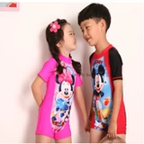 Детский пляжный купальник подходит для мужчин и женщин для плавания, шорты, короткий рукав