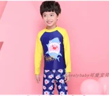 Детский купальник, детская быстросохнущая акула для мальчиков для раннего возраста, короткий рукав