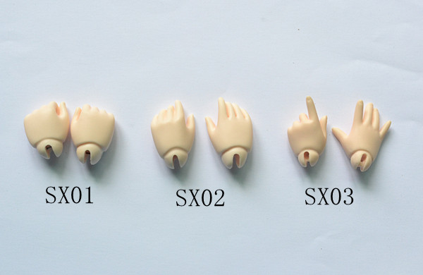 6 points bjd doll hand type A variety of optional 1 6bjd men and women baby hand type Six points Yosd BB hand type