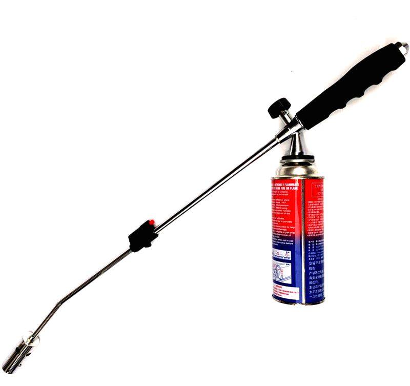 Extended card flame gun head butane gas portable ignition gun lighter flame gun