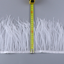 15-18CM ostrich feather cloth trim clothing accessories dress skirt dressing gown decoration ostrich feather cloth belt extension