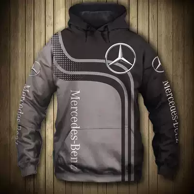 AliExpress wish Amazon Ebay Benz Mercedes Benz hooded sweatshirt 3D digital print