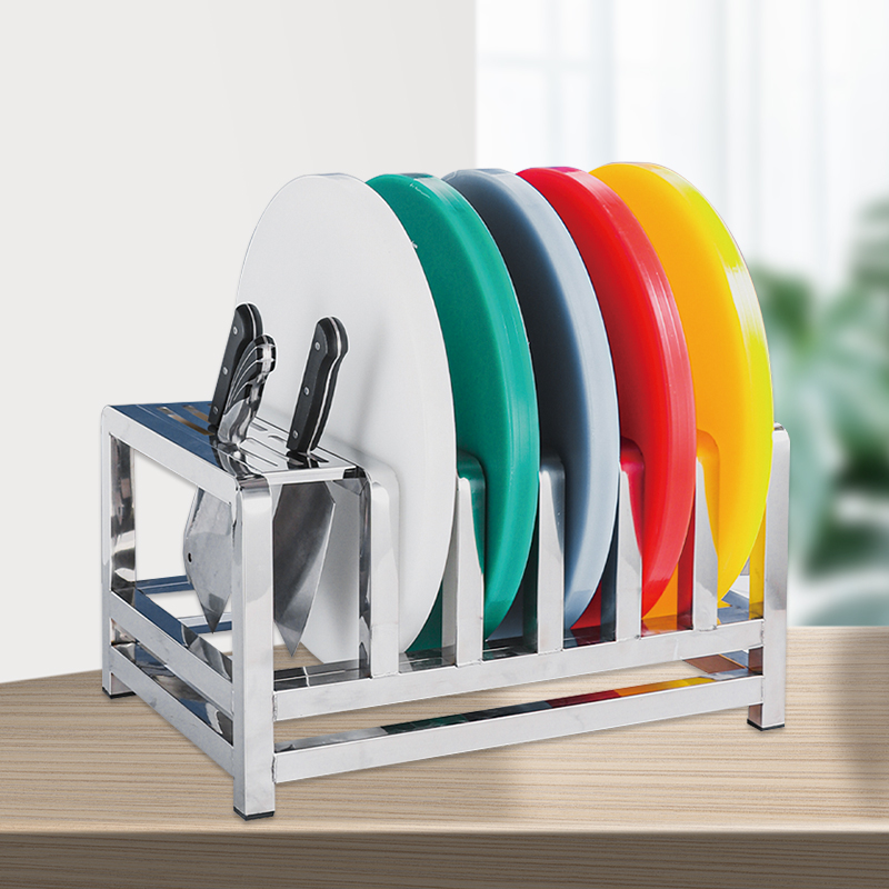 Стеллаж для разделочных досок из утолщенной нержавеющей стали, стеллаж для коммерческих разделочных досок, стеллаж для разделочных досок в столовой ресторана, стеллаж для хранения пластиковых разделочных досок, стеллаж для хранения