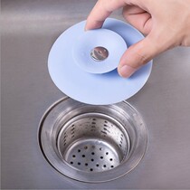 Kitchen press-type deodorant closed bounce silicone floor drain bathroom anti-clogging plastic sink filter UFO floor drain