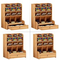 Pen holder Creative storage box Stationery desktop finishing Induction finishing Cultural supplies Student pen barrel storage box Pen holder