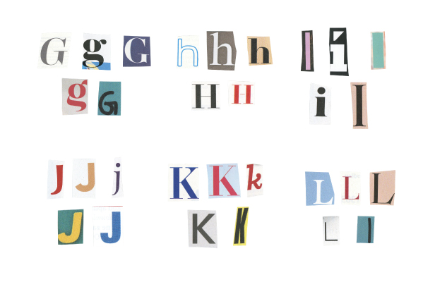 AE模板|创意字母数字符号剪纸动画元素 Magazine Cutout Letters