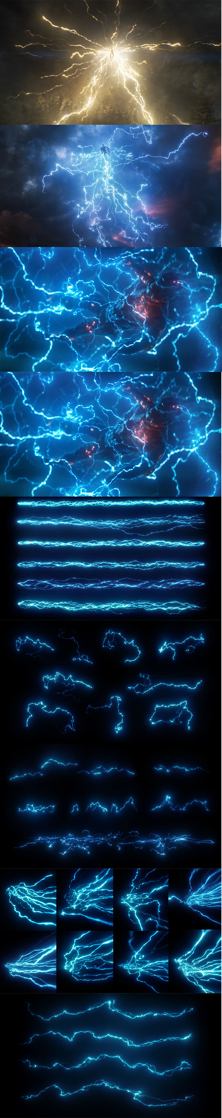 4K视频素材-262种科幻魔法能量电流雷电闪电特效合成动画 Electric Pack 新增辉光版本视频素材