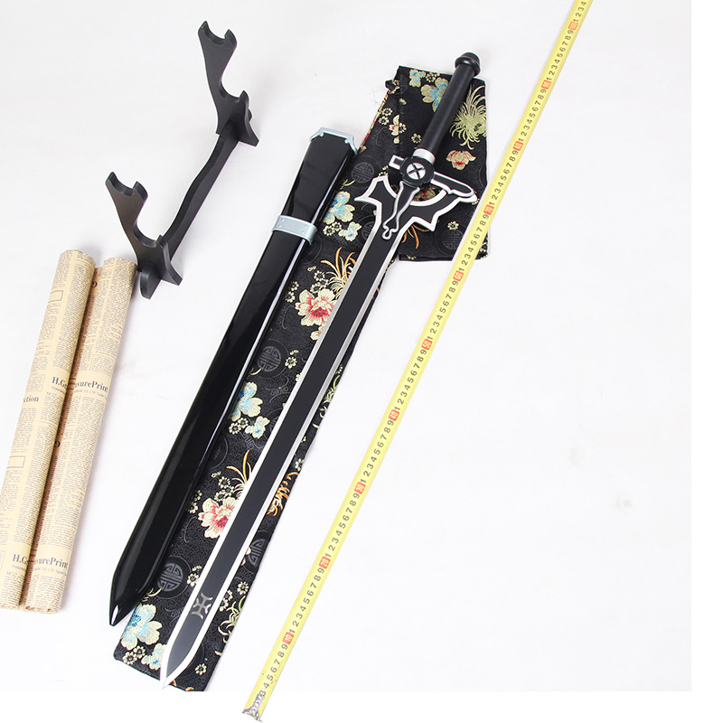 The new version of Cosplay is not opened by the black sword interpreter 1:1 Tongmen all metal weapon model COSPLAY