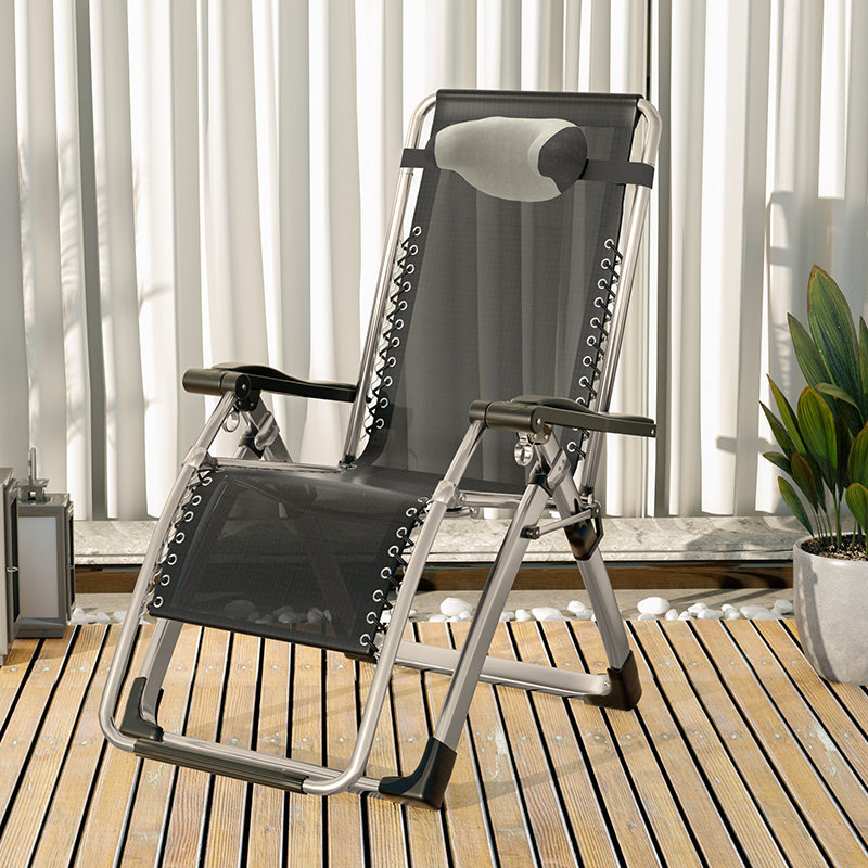 Reclining Chair Fold Lunch Break Balcony Home Casual Leaning Chair can sit on a bed with a portable winter and summer dual use Lazy person Nap Chair