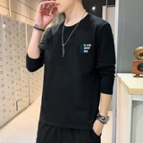 Весенний лонгслив для отдыха, трендовая базовая приятная телу брендовая модная футболка, оверсайз