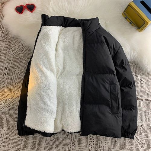 Зимняя утепленная куртка, утепленный японский пуховик, свободный крой