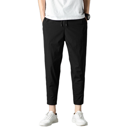 Летние тонкие быстросохнущие шелковые трендовые универсальные штаны для отдыха