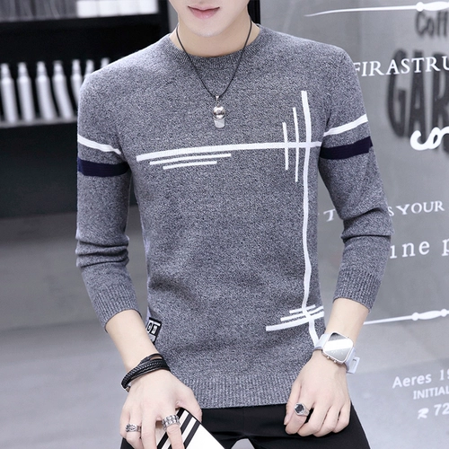 Удерживающий тепло трендовый свитер, демисезонная универсальная приятная телу трикотажная футболка, облегающий крой, круглый воротник, осенний сезон