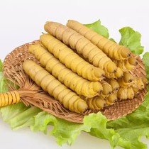 Peau de Shandong Worm Leguin Bean Worm Eating High Protein Edible Insect Live Quick-Frozen Barbecue Hotel Food Ingredients