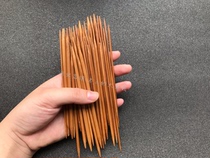 High quality new carbonized bamboo needle 13CM super mini bar knitted doll 11 pay a set of straight needle wool needle