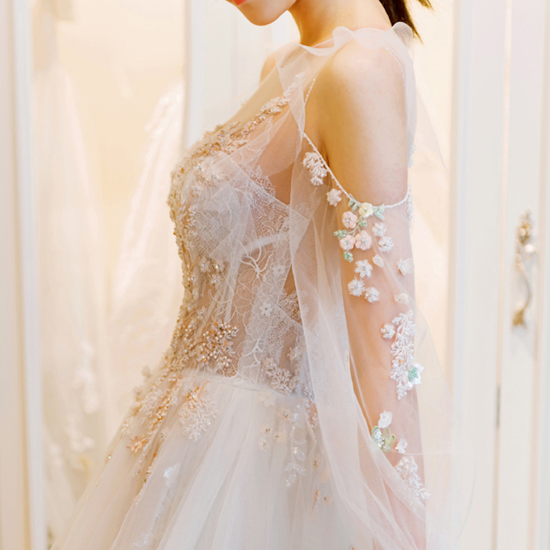 Wedding dress for bride, small princess costume, french style, suitable for teen, 2020 Wedding dress for bride, small princess costume, french style, suitable for teen, 2020