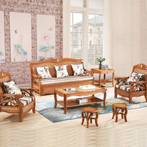 Multi-function sofa bed five-piece stretchable living room small apartment type three people sitting and sleeping dual-use 1 2 meters simple and modern