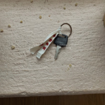 nullthing original feedback section embroidered cotton key rope small literary and art hanging parts