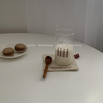 nullthing originally glass glass cup milk cup high borosilicate glass lead - free coffee cup