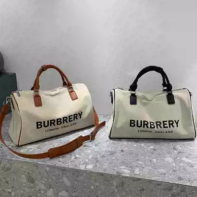 Canvas business travel luggage bag female boarding short trip bag unisex fashion large capacity handbag trend