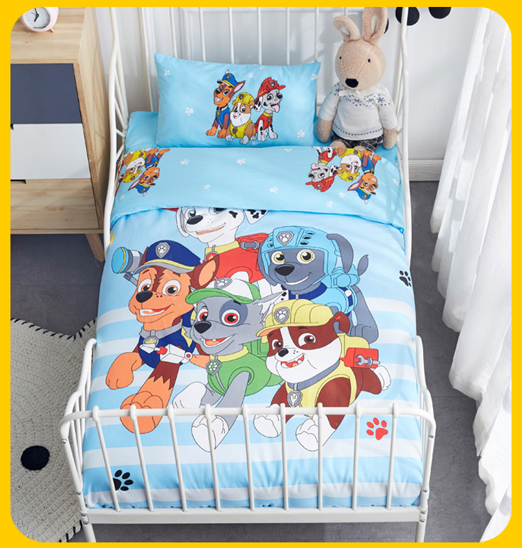Chăn bông mẫu giáo cho trẻ sơ sinh chăn bông đơn bé cộng với nhung ba mảnh chăn san hô 120x150cm chăn lông cừu giá rẻ