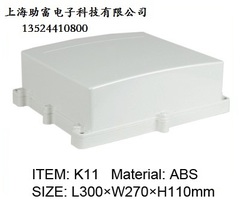 Manufacturers direct selling with small ear K11 plastic waterproof box 300×270×110 rain - proof seal outdoor control box