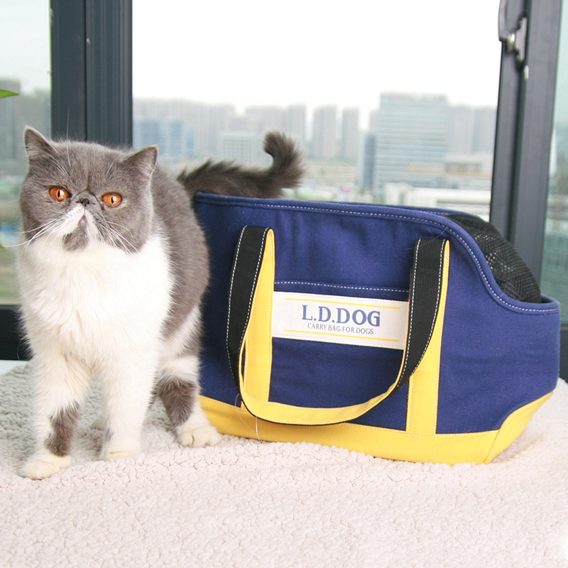 Lightweight pet bag cat bag canvas dog bag Teddy go out pet bag dog bag