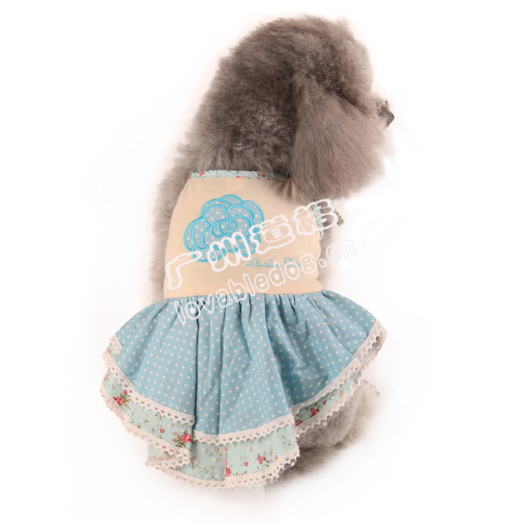 Blue Enchantress Teddy Dog Dress Summer Dress Dog Clothes Princess Dress