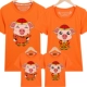 Pig Year Family Pack Summer Áo thun ngắn tay Gia đình Ba kích thước lớn Mầm non Mẫu giáo Hoạt động thể thao Quần áo