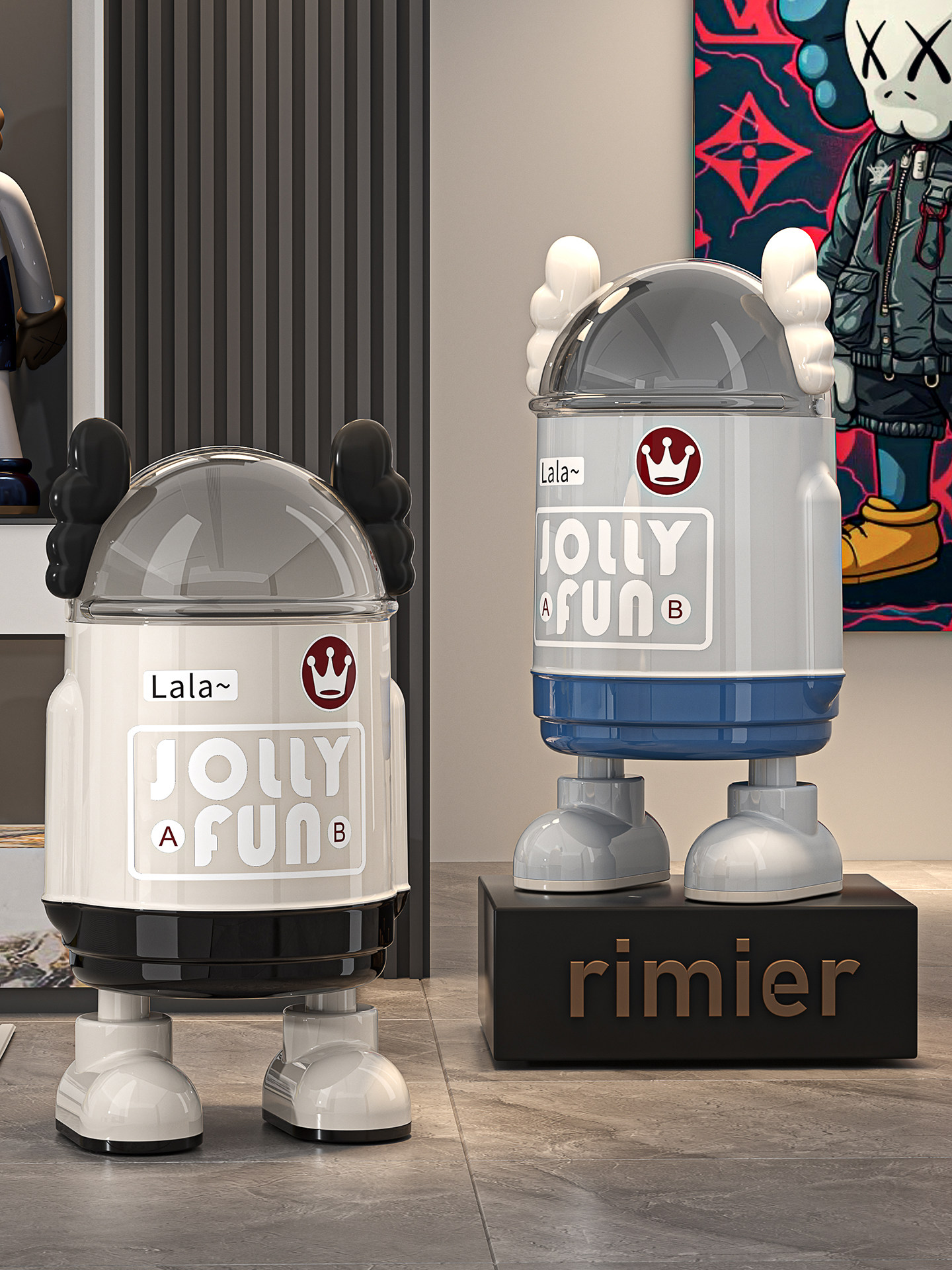 Living Room Trash Can for Home Use, 2025 New Model, Stylish and Trendy, Suitable for Kitchen and Bathroom, Large Capacity, Flip-Top Wastebasket