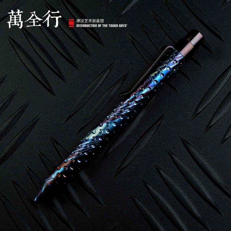 Hàng hiếm của Mỹ NOTTINGHAM Bút chiến thuật Titan Damascus Bút phòng thủ Cao cấp Thiết bị EDC Phiên bản giới hạn - Bảo vệ / thiết bị tồn tại