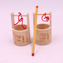 Handicraft bamboo bucket crafts small bucket performance toys bamboo products kindergarten house toys