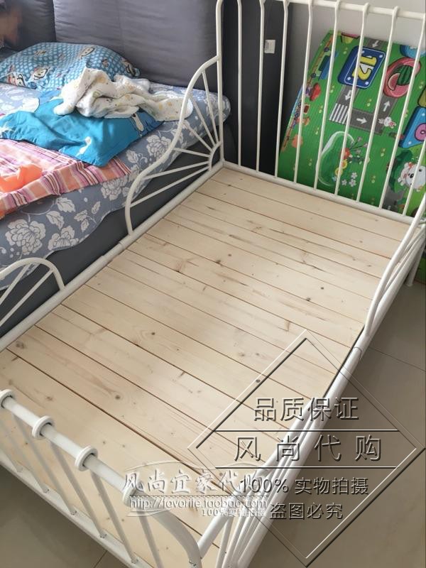 giường IKEA Myron trẻ em với hàng rào sắt rèn duỗi giường cậu bé cô gái khâu nhỏ giường đơn mua trong nước - Giường giường ngủ thông minh