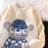 Дизайнерский милый свитер подходит для мужчин и женщин, трикотажный кардиган для влюбленных, изысканный стиль, свободный крой