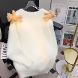 Трехмерный желтый демисезонный свитер, трикотажный кардиган, 3D, оверсайз