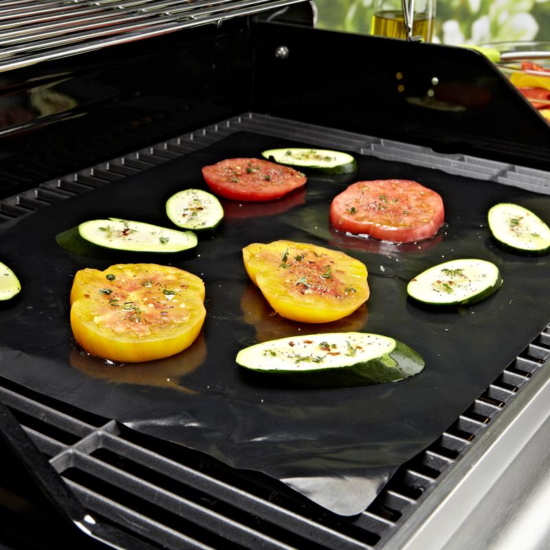 Barbecue Paper Barbecue Mat Teflon not sticky paper Barbecue Paper Rectangular grilled paper BBQ baking tray paper tin paper