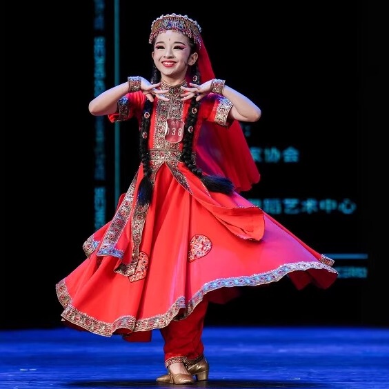 Pamir Girl's Love Dance Costume Meet the Beauty Xinjiang Tajik Eagle Dance Drama Costume Art Examination Costume