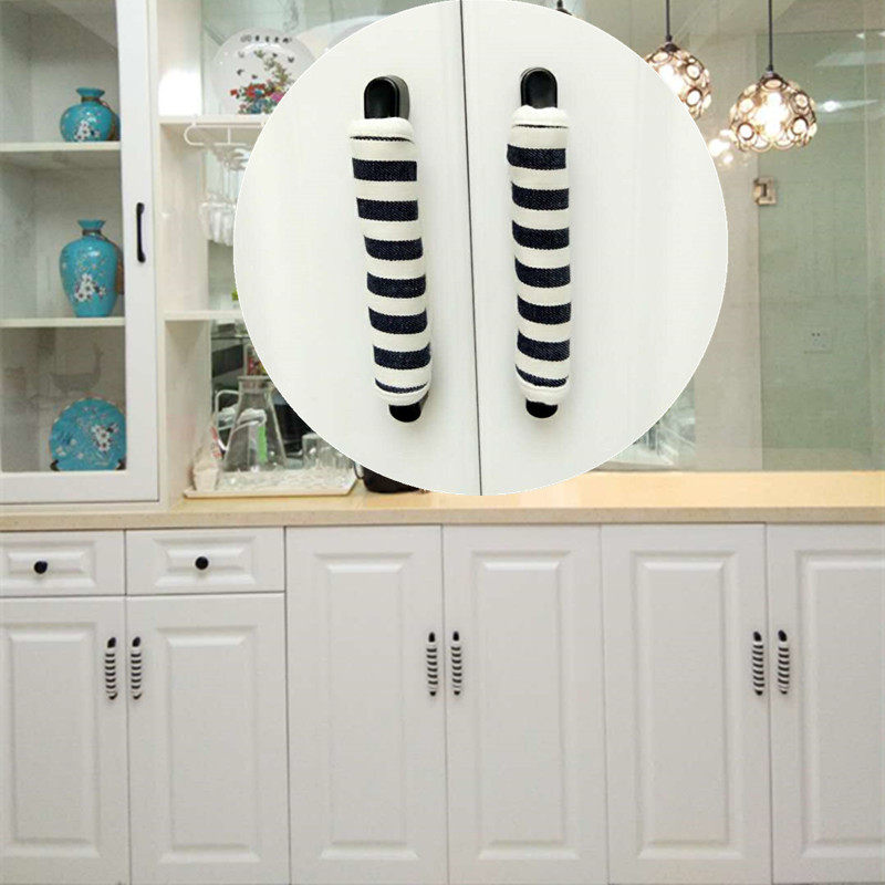 Door handle Anti-collision protective sleeve Children safety cloth Art door handle gloves baby cabinet door handle anti-bump anti-crash cushion