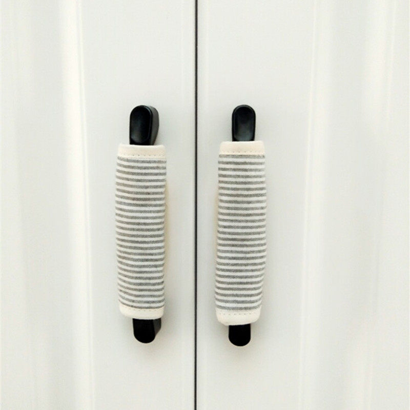 Door handle bump protection cover children safe pure cotton door knob gloves baby cabinet drawer drawer to prevent collision