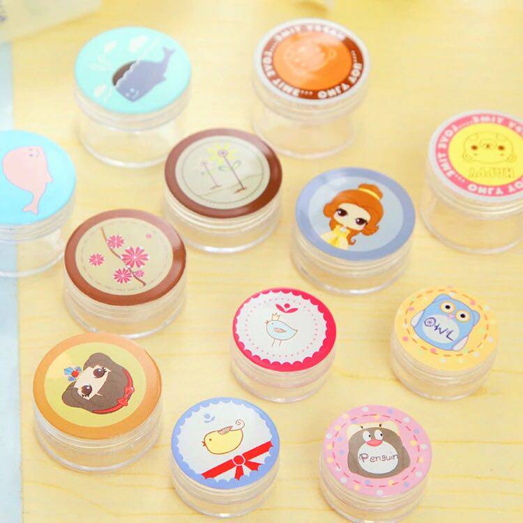 Cosmetic plastic cute sub-bottling travel portable cartoon cream bottle Loose powder sub-packing box