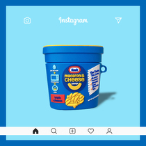 Kraft cheese strip AirPods protective cover airpods pro third generation shell airports silicone soft airpod2 creative iphone Apple wireless Blue