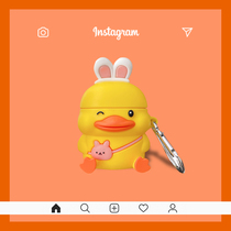 Blink momo duck AirPods protective cover soft airpods2 ear case creative cute silicone AirPods pro third generation wireless Bluetooth earphone set ipods