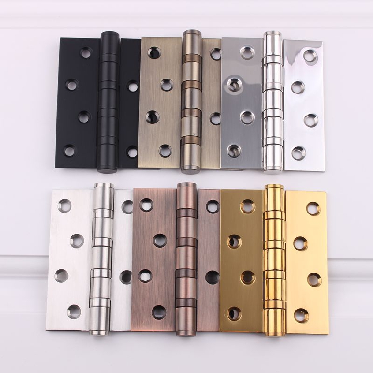 Door stainless steel hinge 4 inch bronze bearing hinge red bedroom door hinge black flat - open page 3mm