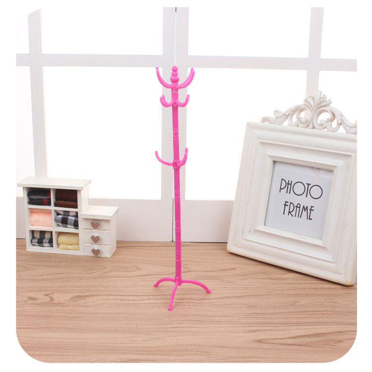Mặc quần áo búp bê Barbie giá treo quần áo nhỏ Kelly quần áo giá phơi đồ chơi nhà phụ kiện đồ chơi búp bê ba bi