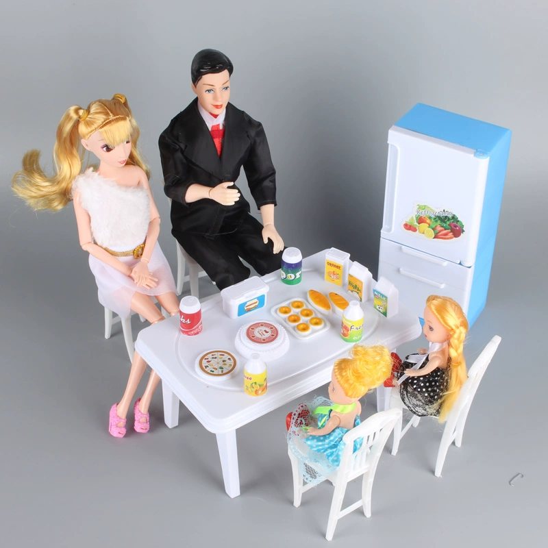 Đồ chơi nhà búp bê cho bé gái Ken Prince bộ bàn nhỏ Kelly phụ kiện đám cưới công chúa