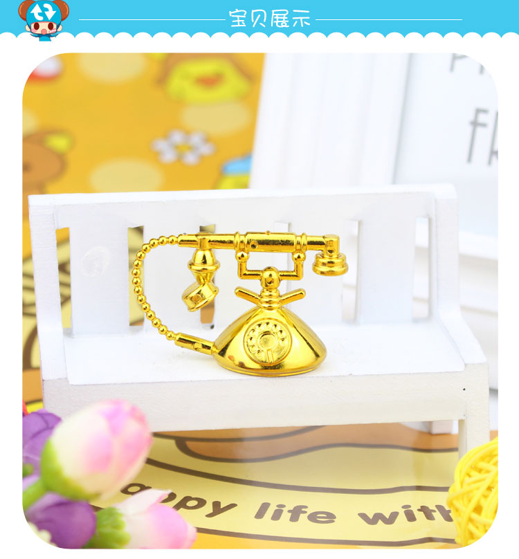 Búp bê bối rối mới, nhà chơi trẻ em, đồ chơi mô phỏng, phụ kiện, đồ nội thất, nhà, điện thoại kiểu cũ búp bê bjd