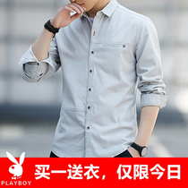 Flowers Playboy 50% sleeve shirt for men Summer Korean version Body Full Pure Cotton Shirt Boy Handsome Short Sleeve Inch