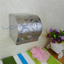 Thickened stainless steel tissue box toilet paper roll holder toilet tissue box bathroom tissue box bathroom tissue holder hand paper box