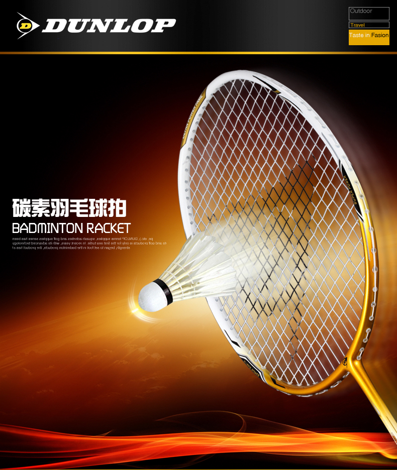 英国百年品牌 DUNLOP 碳素羽毛球拍 2支 免费穿线 图1